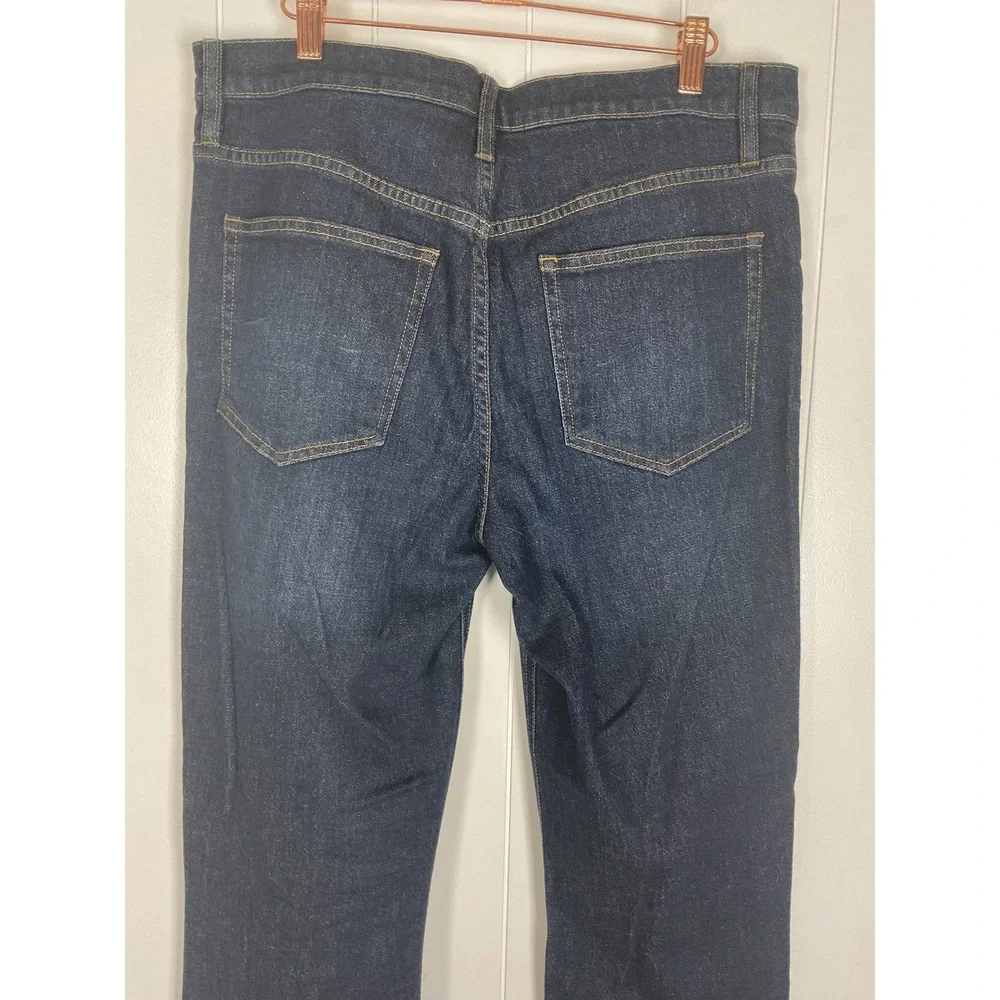 J.Crew Women's Billie Deni Boot Crop Dark Wash Jeans Size 31 Tall‎